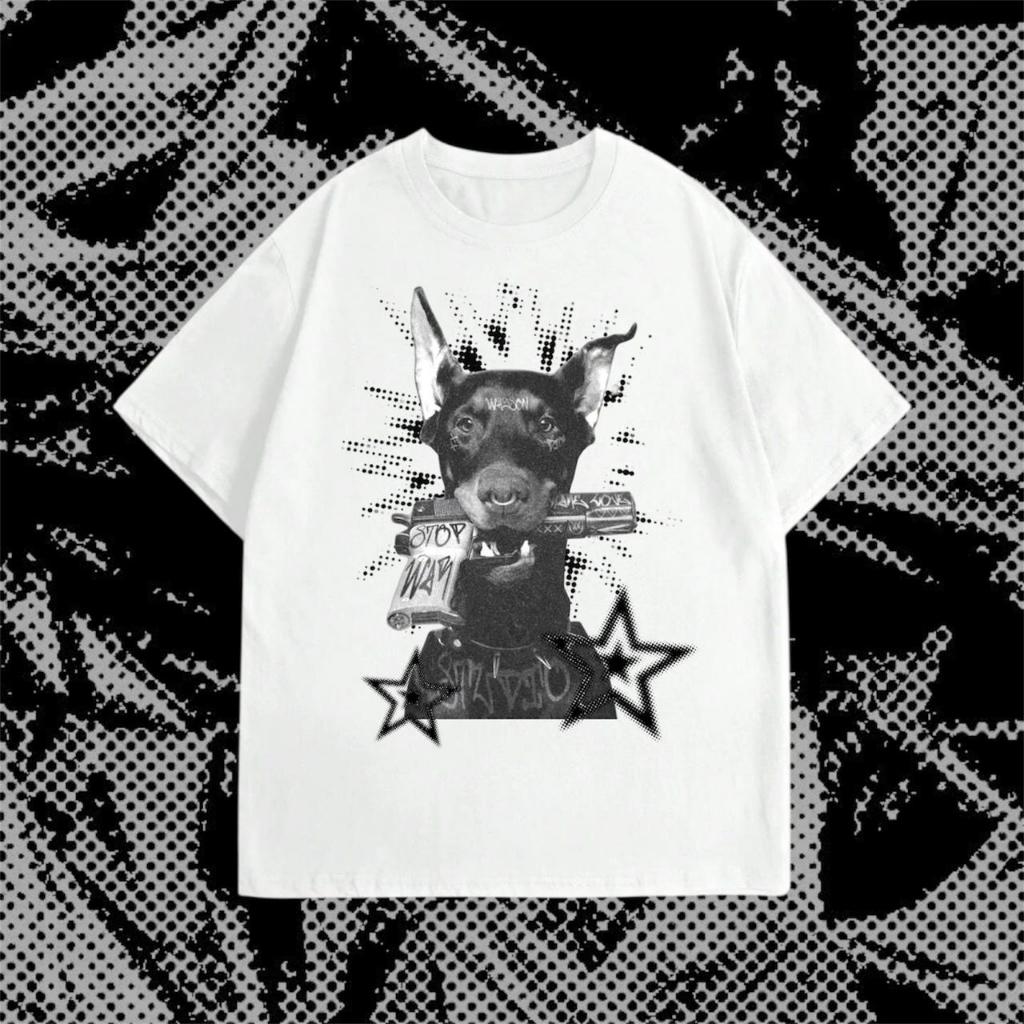 Baju Pria Wanita Bahan lembut Nyaman-Unisex THE ONE Streetwear Doberman T-shirt by Berjaya| Kaos PRE