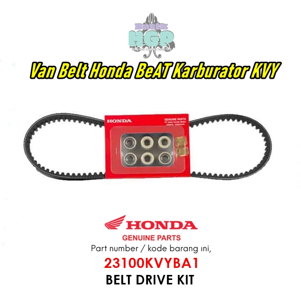 V-belt + Roller Beat Karbu, Belt Drive Kit Original AHM - 23100KVYBA1