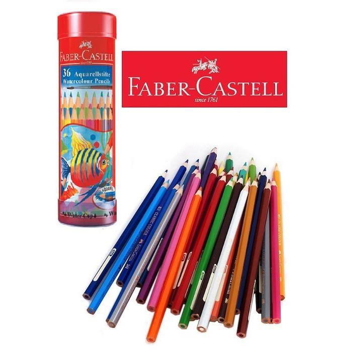 

Faber-Castell Watercolour Pencils in round tin 36L