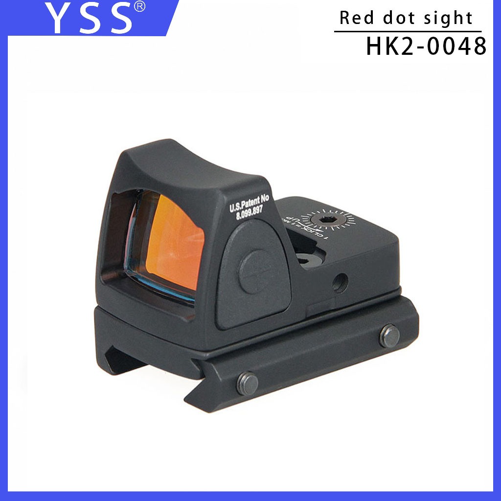 YSS HK2-0048 RMR Red Dot Sight Scope 3 MOA Micro Reflex Sight Dengan LED Yang Dapat Disesuaikan Hard