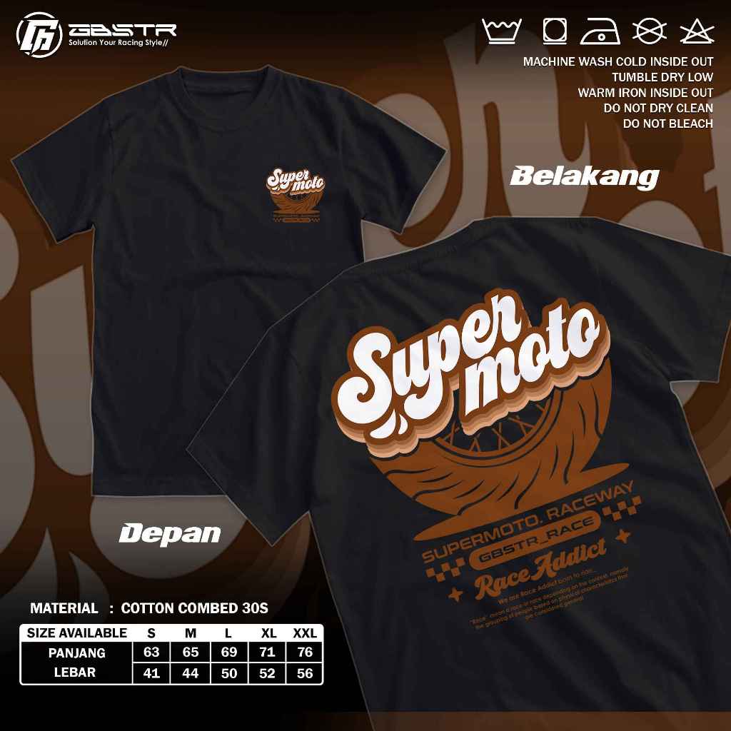 Kaos Racing Supermoto Herex Surex Gank | Baju Distro Motocross Sport - T-Shirt Motor Balap KLX CRF K