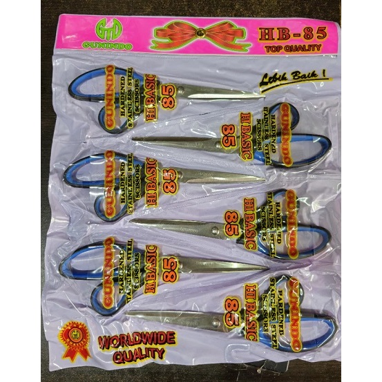 

(MURAH/6PCS) GUNTING EKSTRA BESAR BAGUS HB-85 GUNINDO 8,5 INCH STAINLESS GAGANG KARET