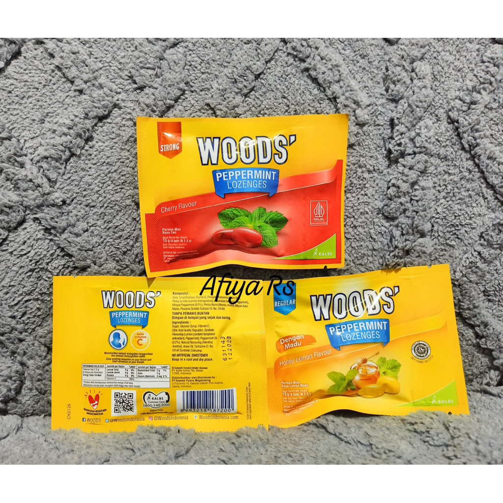 

Permen WOODS PEPPRMINT LOZENGES 15 gr Isi 6 Butir