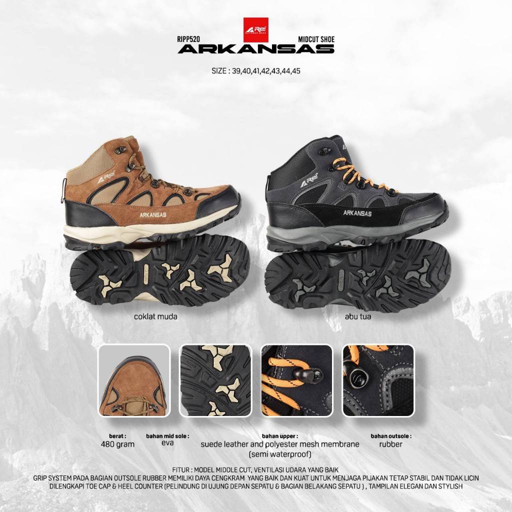 Sepatu Arkansas Arei OutdoorGear