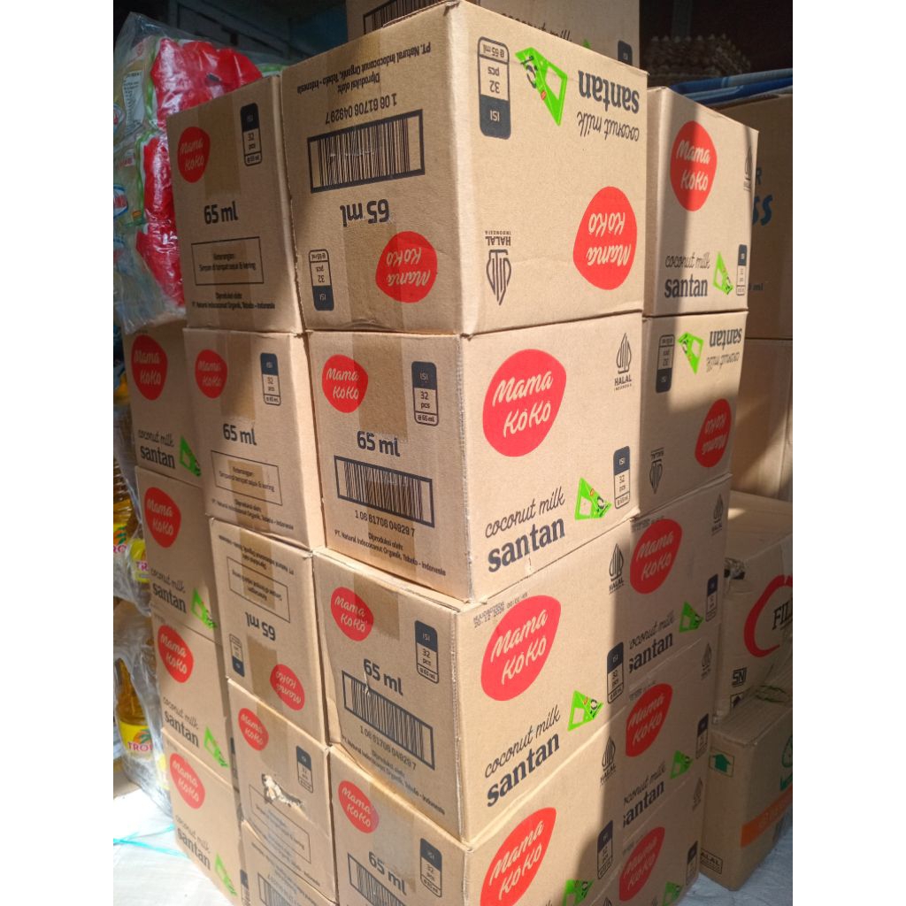 

santan cair 65ml, mamakoko 1dus isi 32pcs