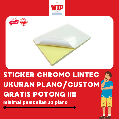 

STICKER CHROMO LINTEC UKURAN 65X90 KHUSUS UKURAN CUSTOM