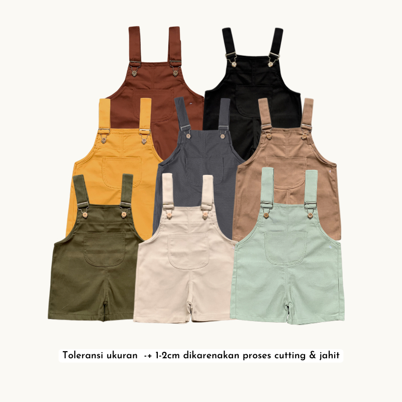 Overall Baby Aoky Chino Unisex Anak Laki Perempuan 6 Bulan - 2 Tahun