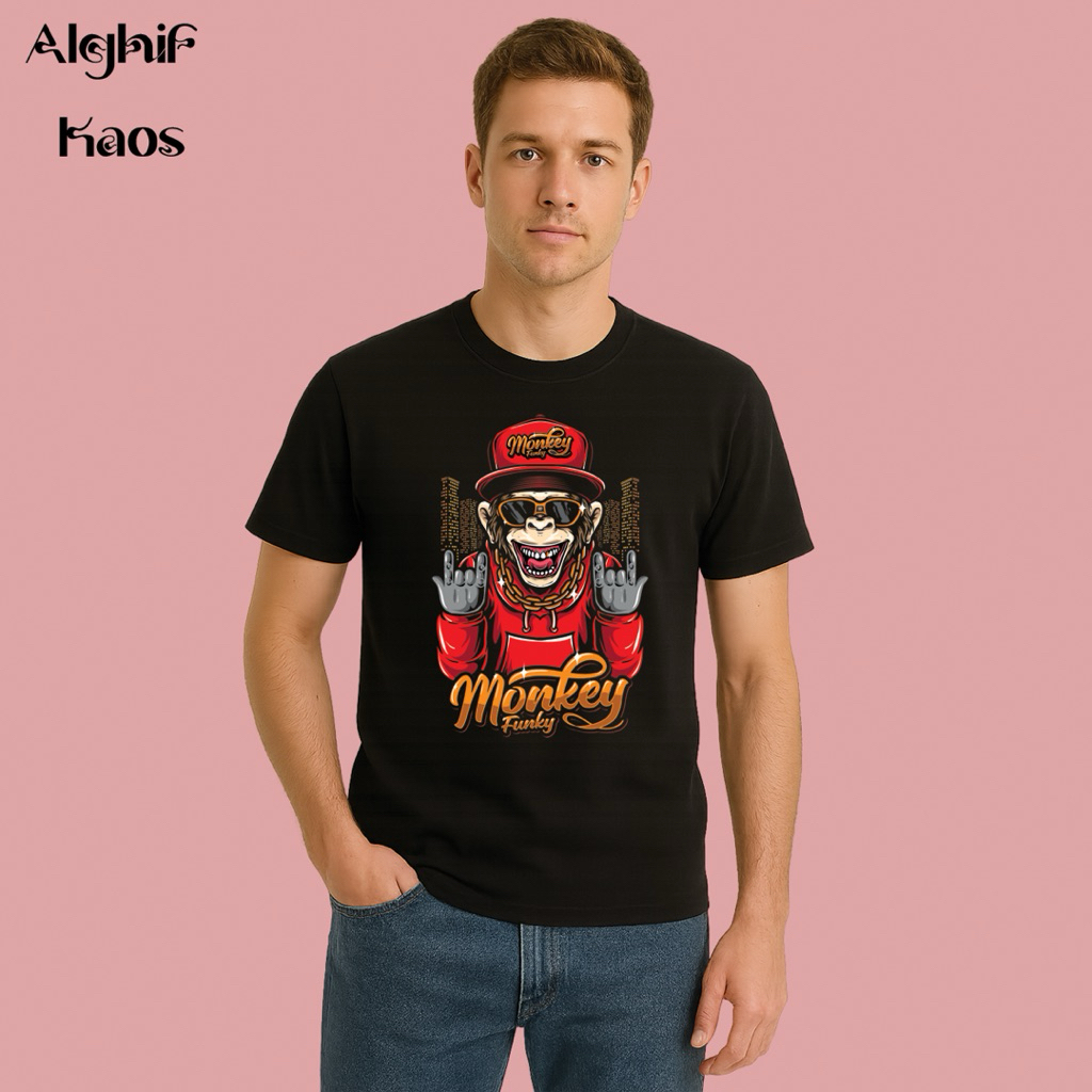 Kaos Alghif Monkey Funky 07