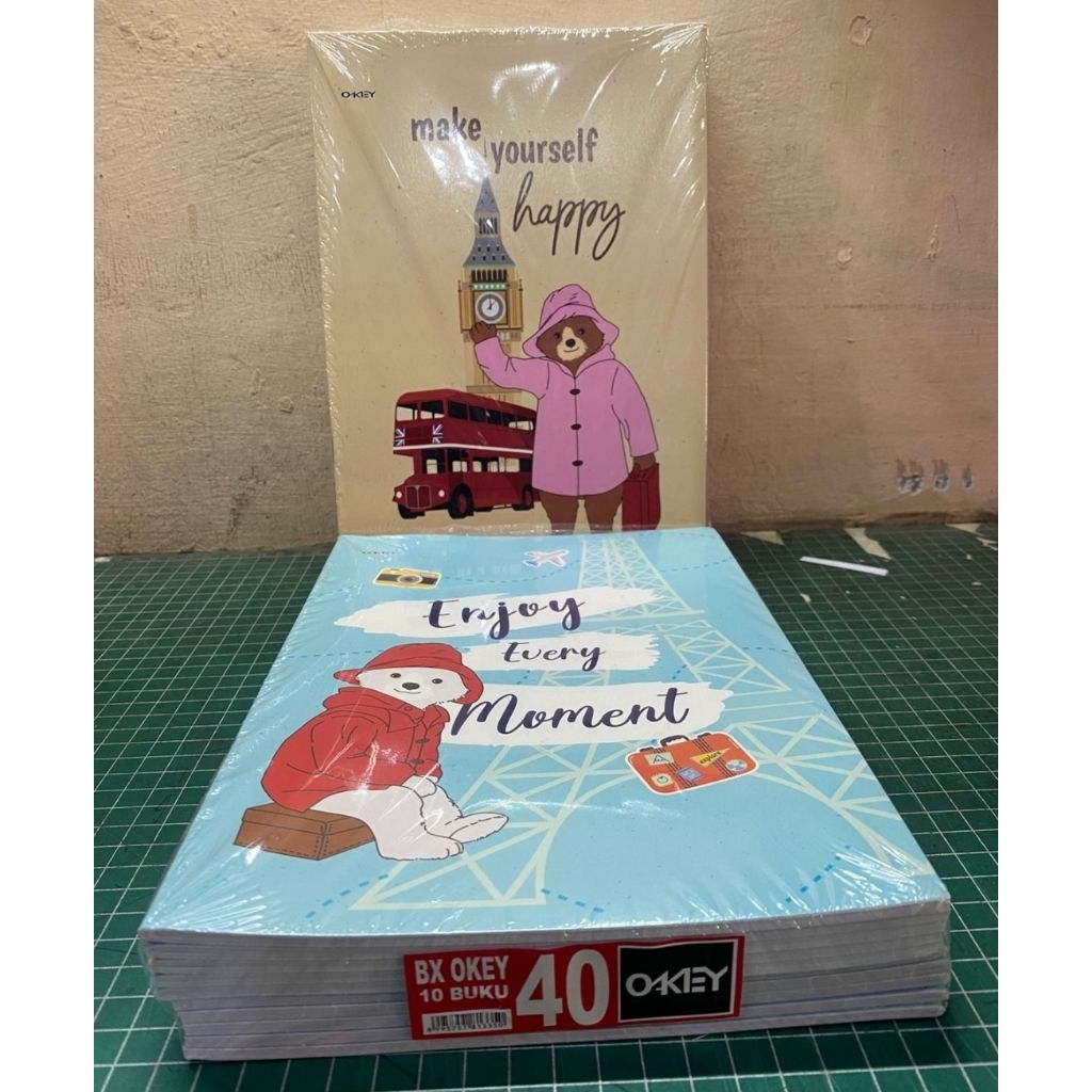 

Buku Tulis Merk Okey isi 40 lembar uk. Boxy /panjang(motif acak) (per 1 pack)