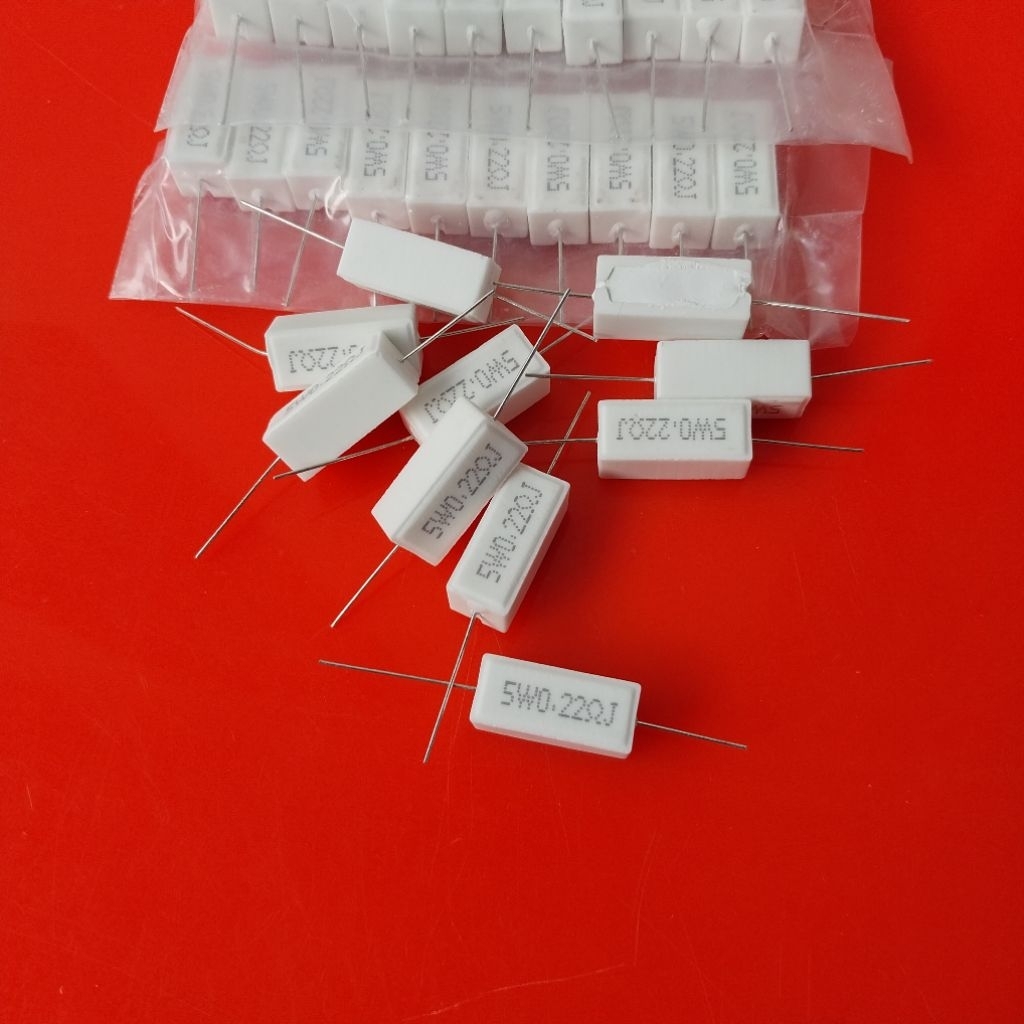 r kapur 5w 0.22ohm , r kapur kotak 5w 0.22ohm