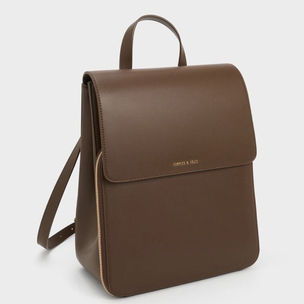 [PRELOVED JUAL RUGI] ORIGINAL CK CHARLES AND KEITH BAGPACK / RANSEL / TAS SEKOLAH/ TAS KULIAH FRONT 