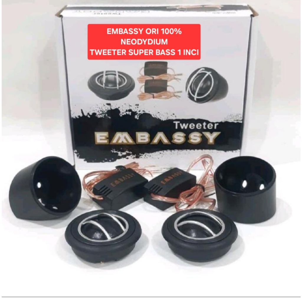 G420 ORIGINAL EMBASSY TWEETER BESI MAGNET SUPER DOME TWITER SPEAKER SPK MINI MOBIL CAR NEODYMIUM AUD