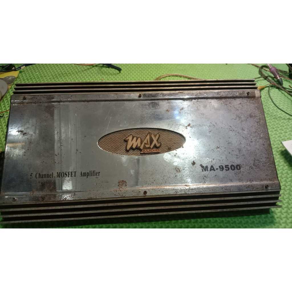 Power 5 Channel Mobil Merk Max Audio MA-9500 | Power Amplifier Audio Mobil | Kondisi Bekas Normal