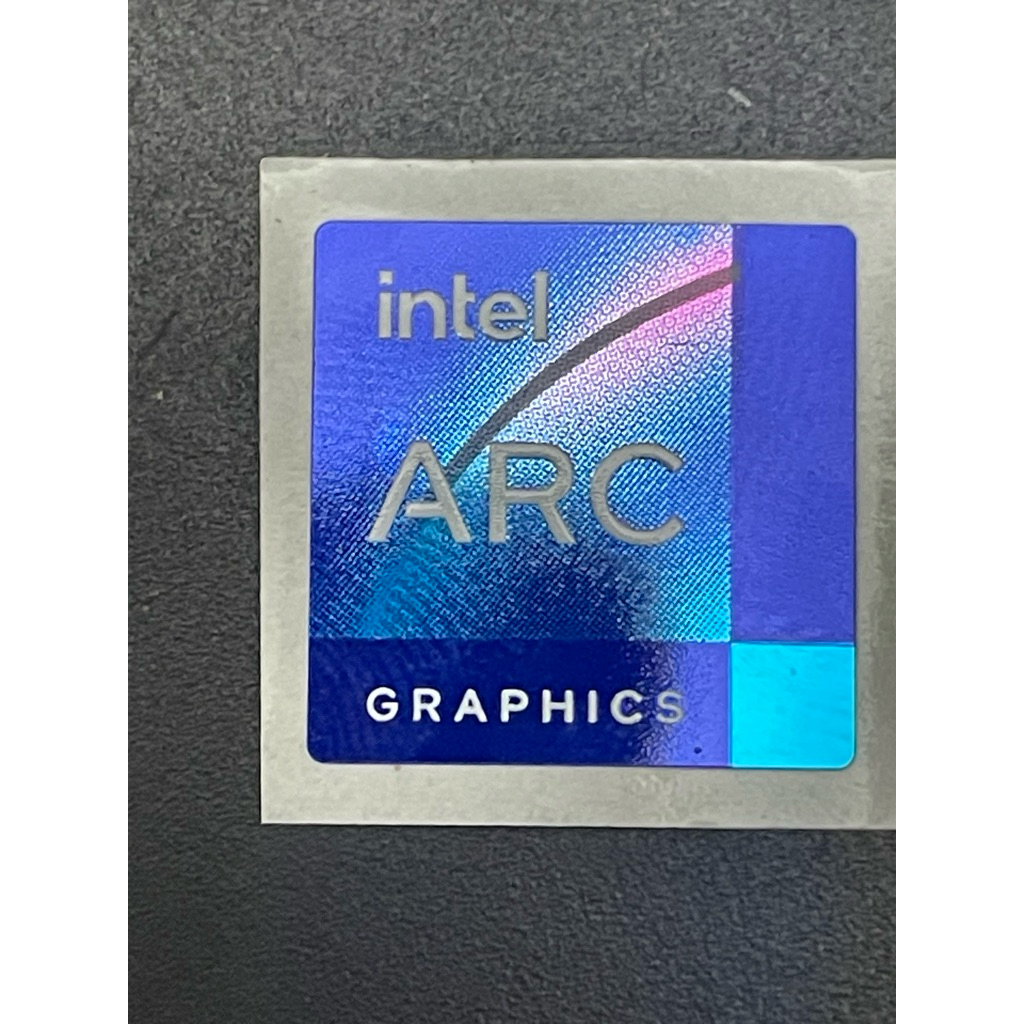 Sticker stiker logo intel ARC Graphics ori