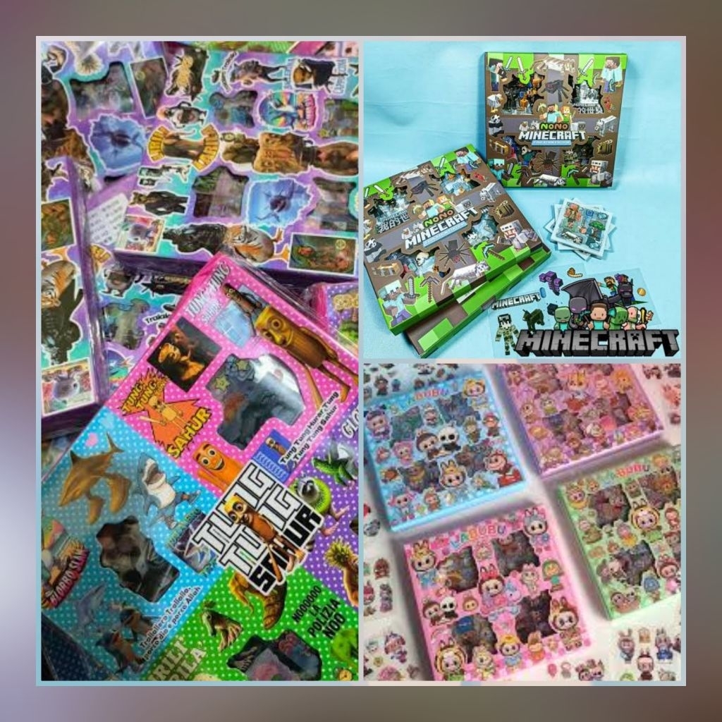 

STICKER STIKER LABUBU / STICKER MINECRAFT/ STICKER ANOMALI TUNG TUNG SAHUR /SANRIO