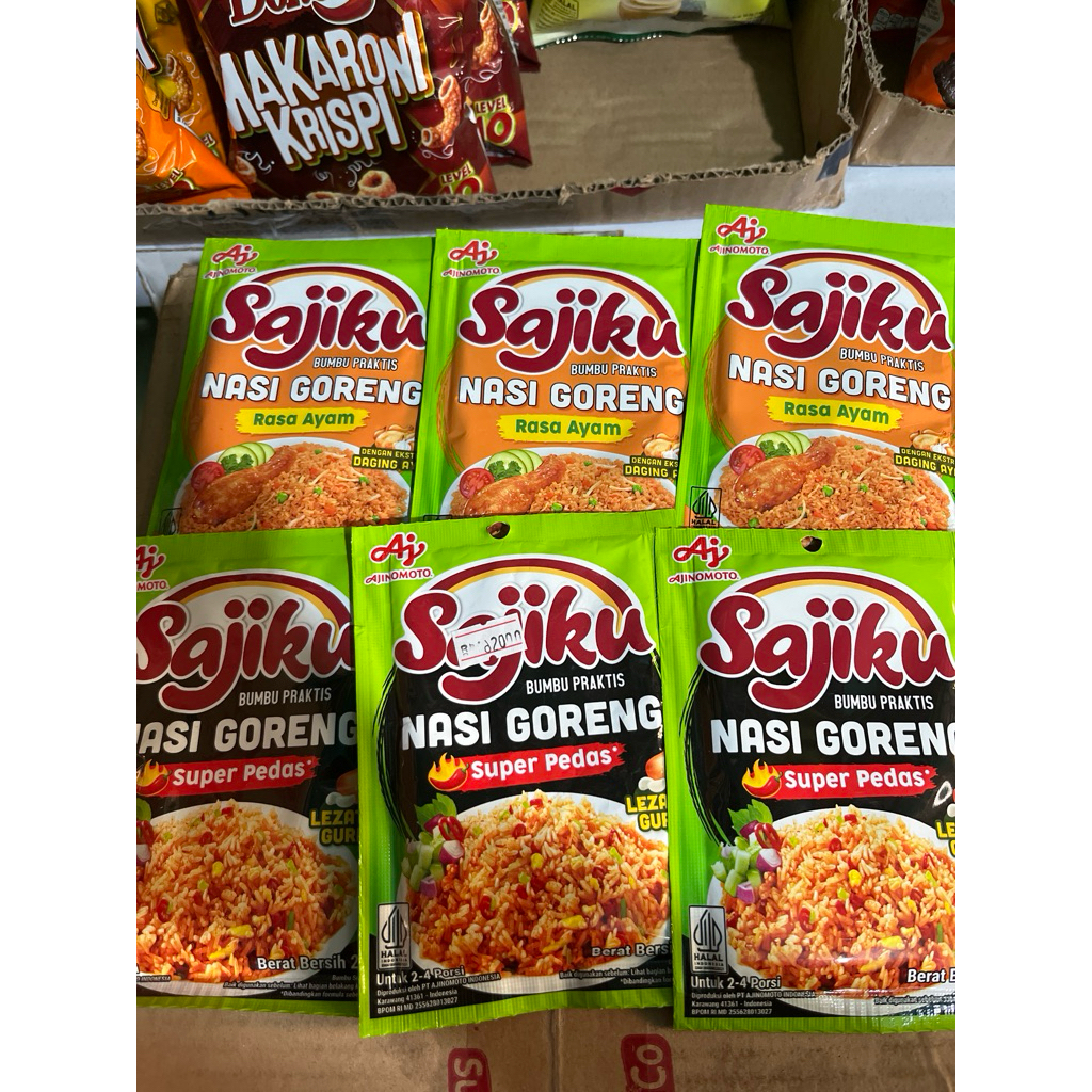 

sajiku bumbu nasi goreng rasa ayam/nasi goreng super pedas murah 2 ribuan