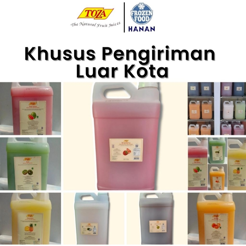

Toza Juice aneka rasa 5 liter (khusus LUAR KOTA)