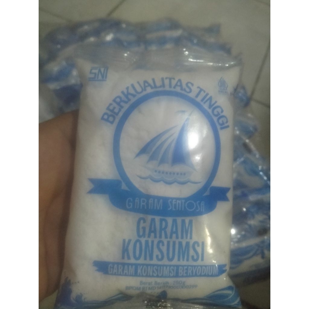 

Garam Sentosa Putih, Bersih, Jernih, Beryodium | 250 Gram