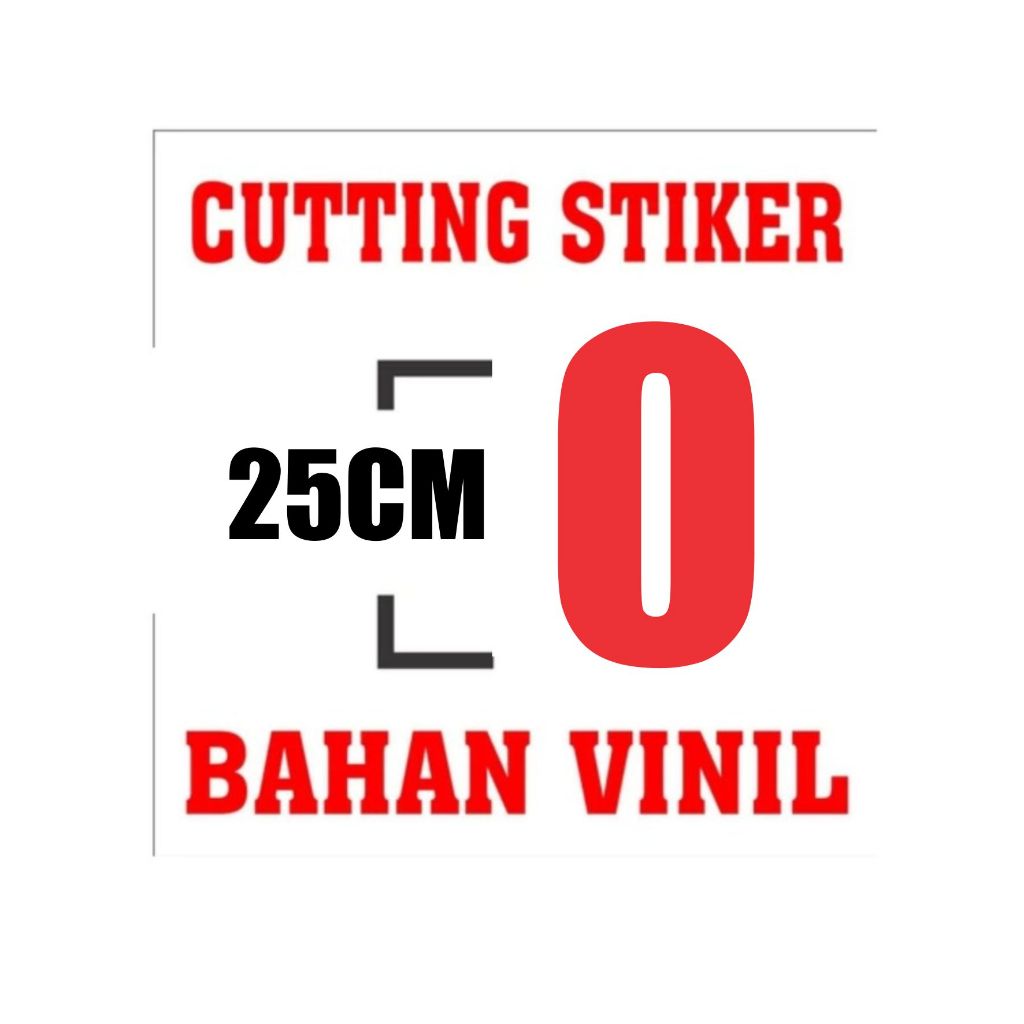 

STIKER HURUF FONT IMPACH / ANGKA UK TINGGI 25CM
