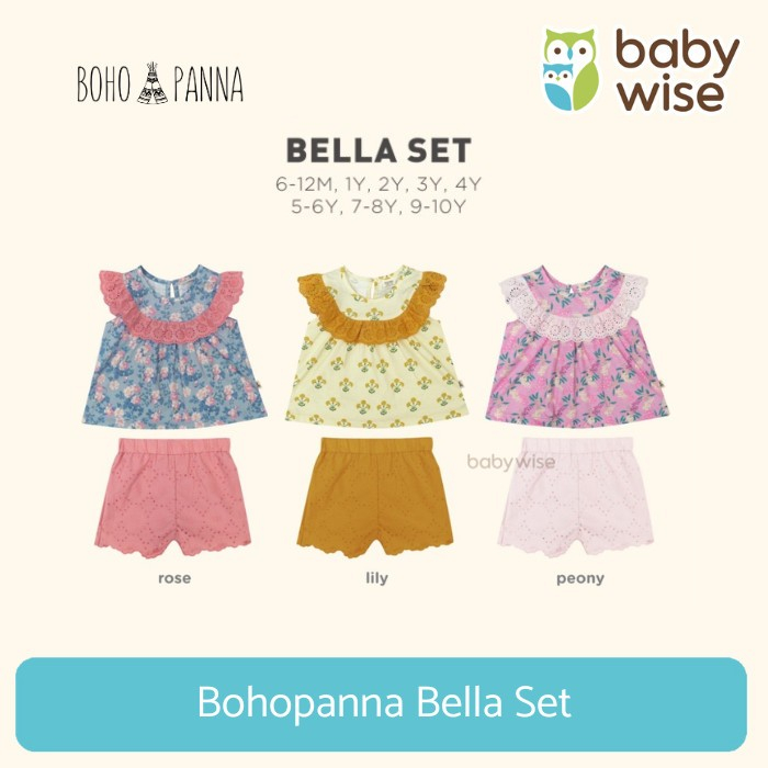 Bohopanna Bella Set - Setelan Anak Perempuan