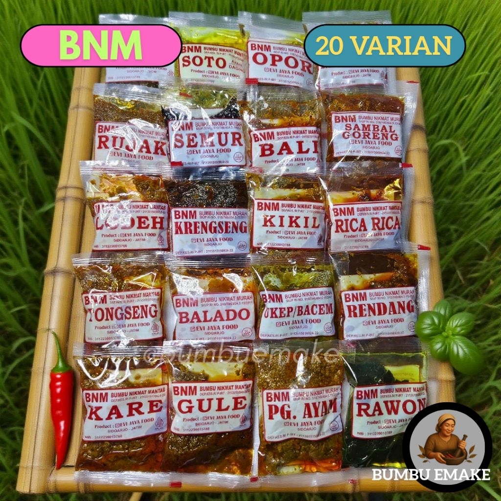 

{ BNM } 20 VARIAN BUMBU - Bumbu Nikmat Murah - Bumbu Masak Instan