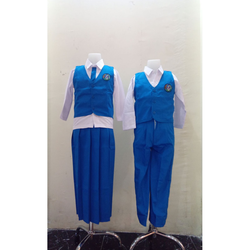 SERAGAM TK DAN PAUD BIRU PUTIH