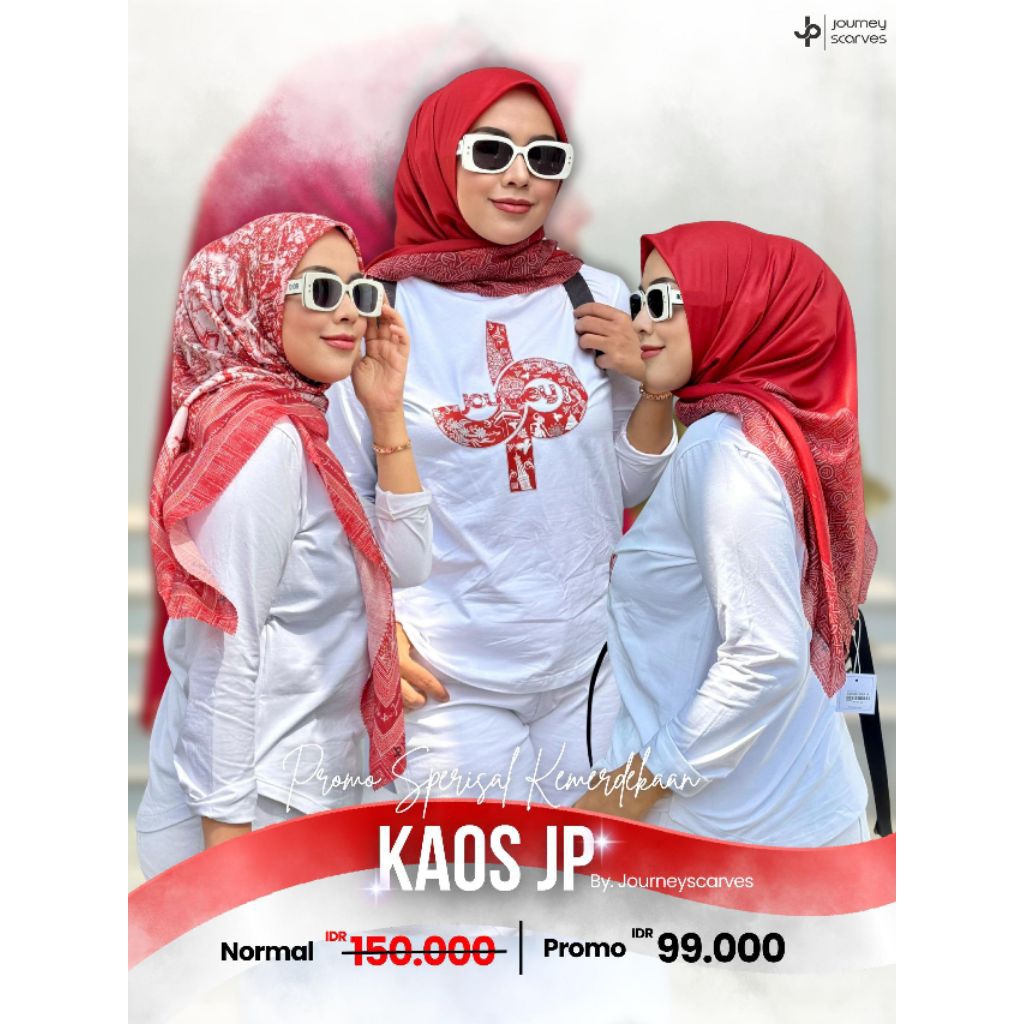 kaos jp premium pendek journey brand kanaya kemerdekaan