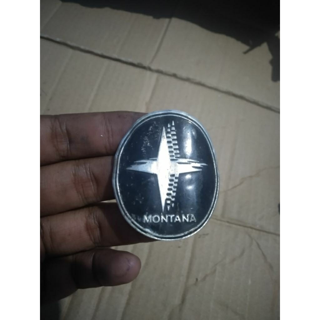 Emblem Sepeda Jadul MONTANA ORI copotan sepeda Langka