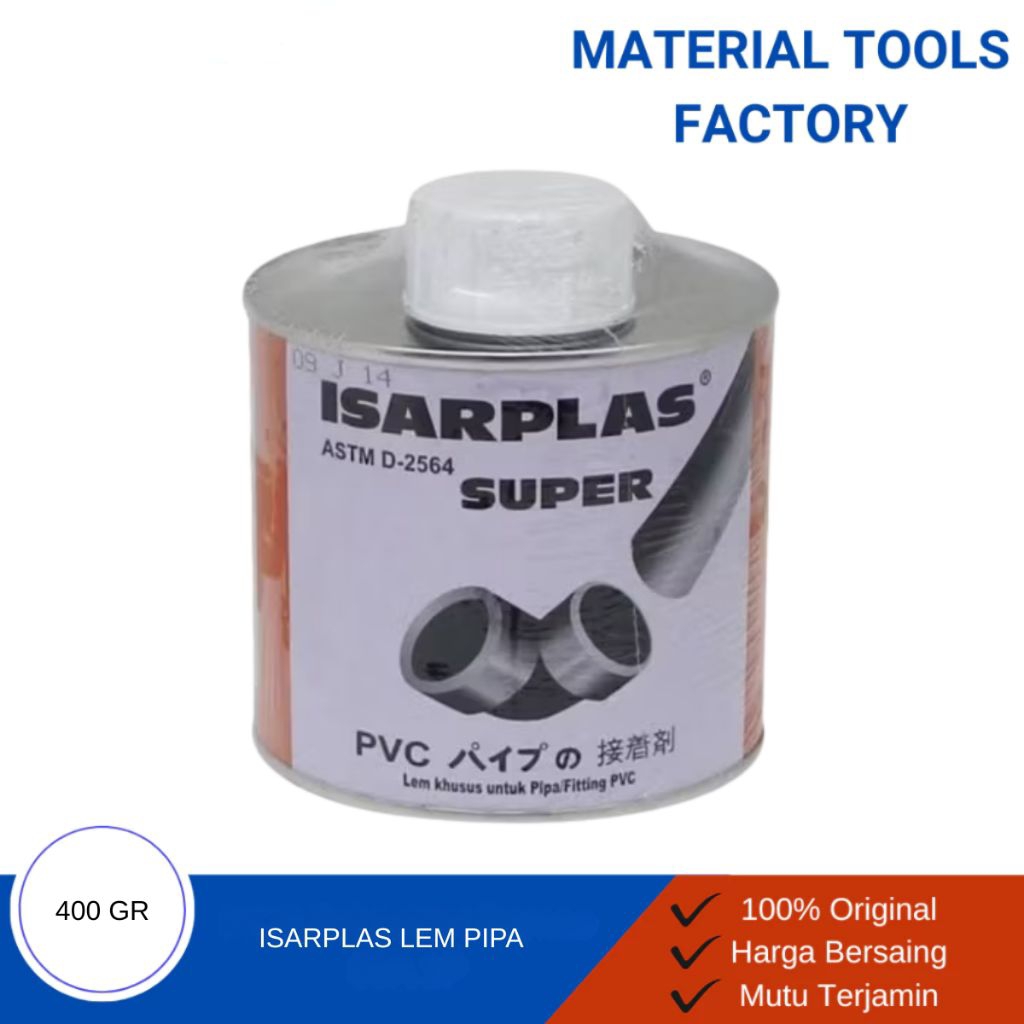 Lem Pipa Isarplas 400gr/ Lem Pipa Pvc 400g / Lem PVC 400gr