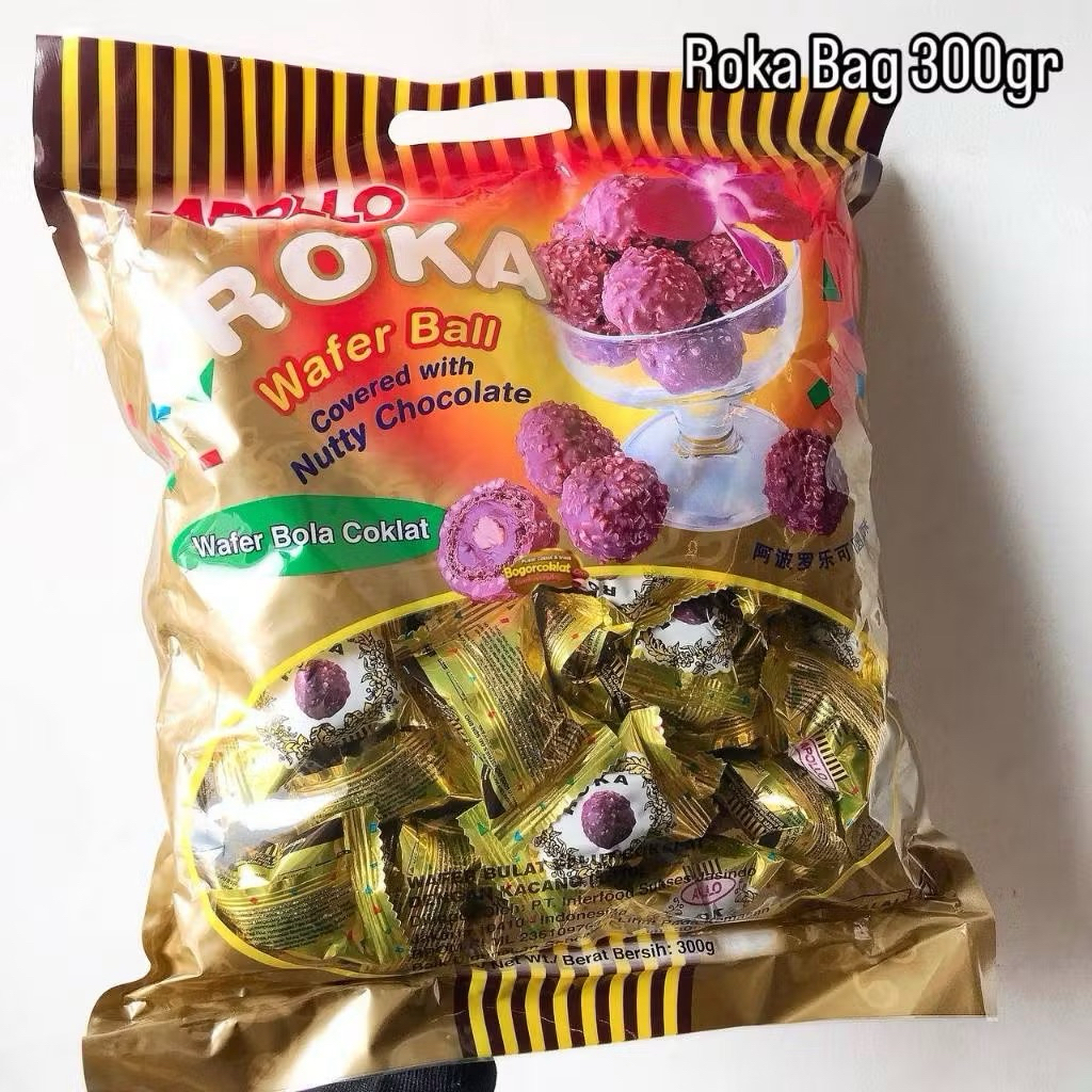 

PROMO Roka Apollo Wafer Ball Coklat Berat 300gr Exp Maret 2026 HALAL