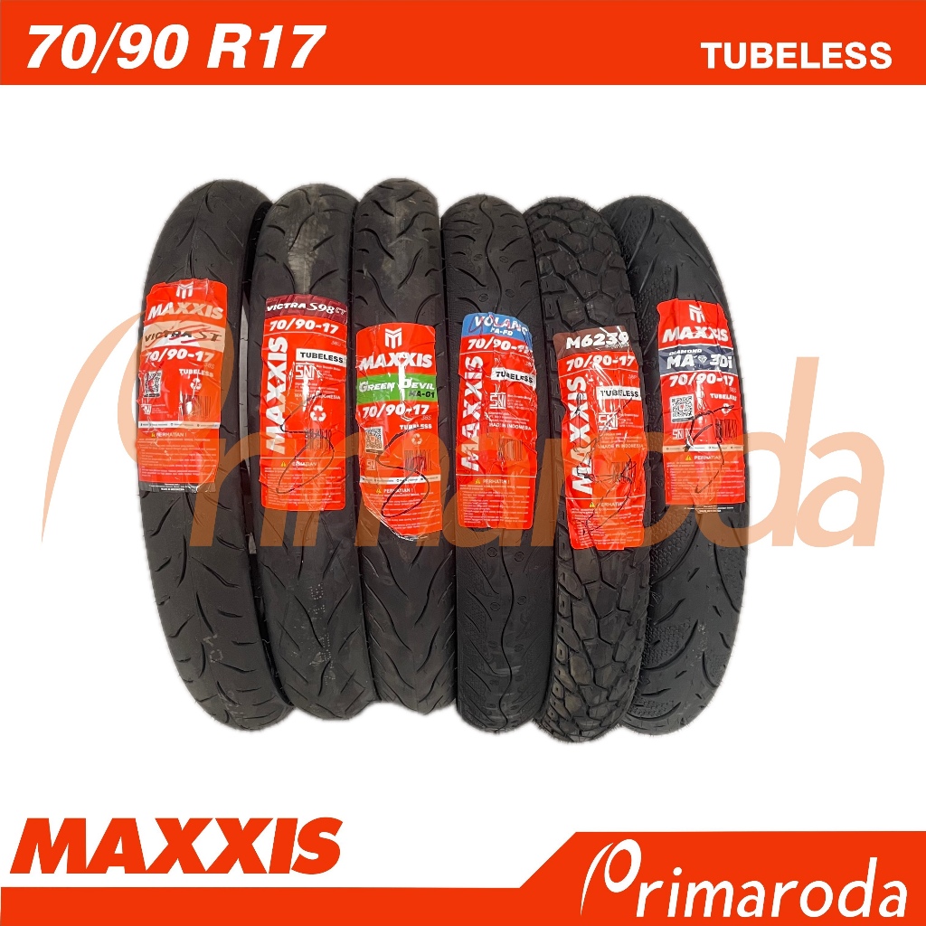 Ban Depan Motor Yamaha Jupiter MX 135 Tubeless Maxxis 70/90 Ring 17