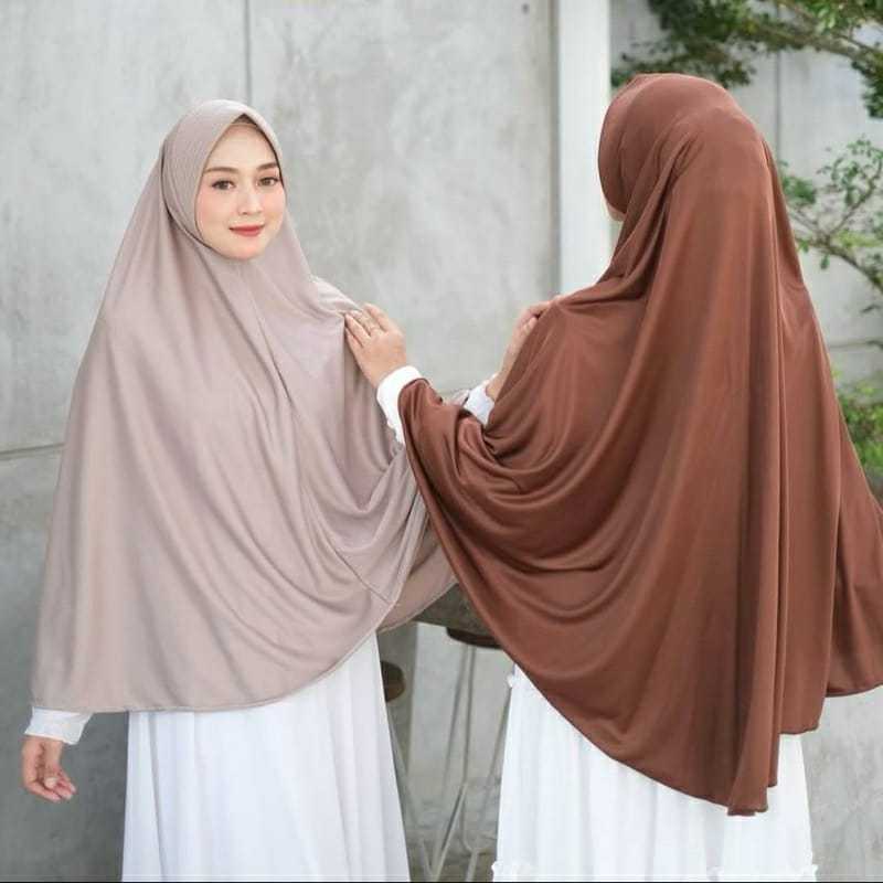 irfan Hijab Bergo Pet Jumbo Syari | Bergo Instan Jumbo Adem Anti Tembem  Polos Adem Tidak Nerawang