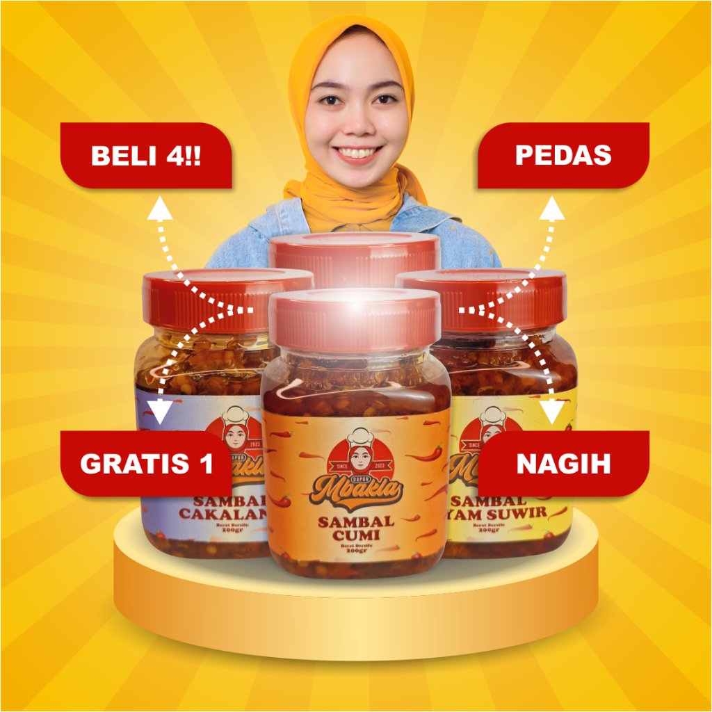 

Dapur Mbakla | Sambal Cumi Ayam Suwir Cakalang Cumi Ijo Gurih Pedas Nagih