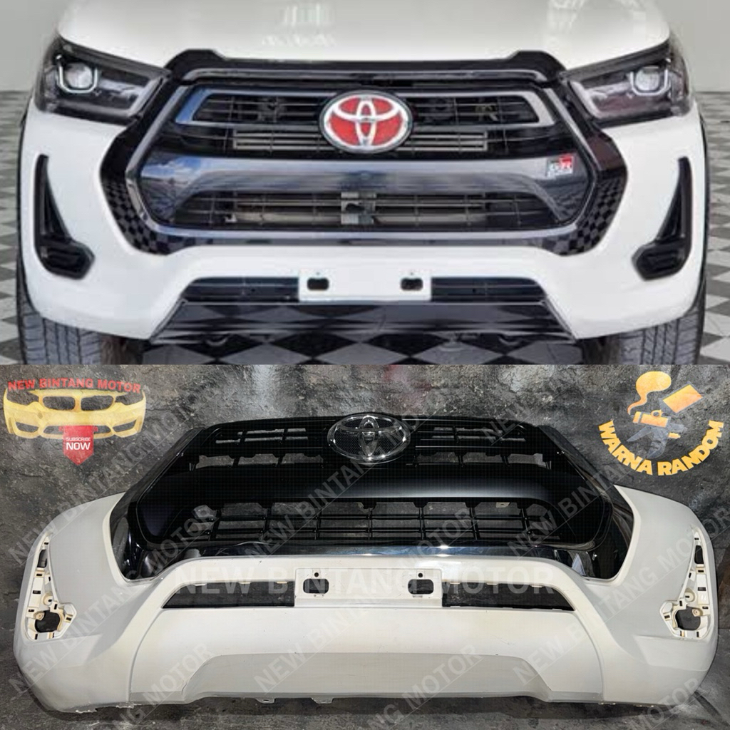 Bumper depan toyota hilux revo rocco facelift 2020 2022 original
