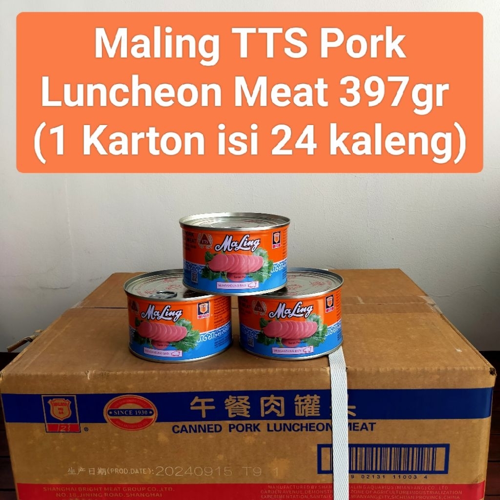

Maling TTS Pork Luncheon Meat 397gr (1 Karton isi 24 klg)