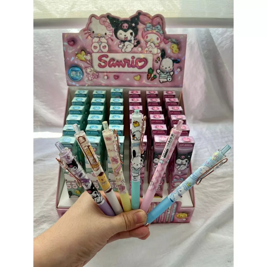 

Pen Pulpen Gel Sanrio Pokemon Labubu Sanrio Pop Mart Monster Tears Blind Box Pulpen / Lucky Box Pen