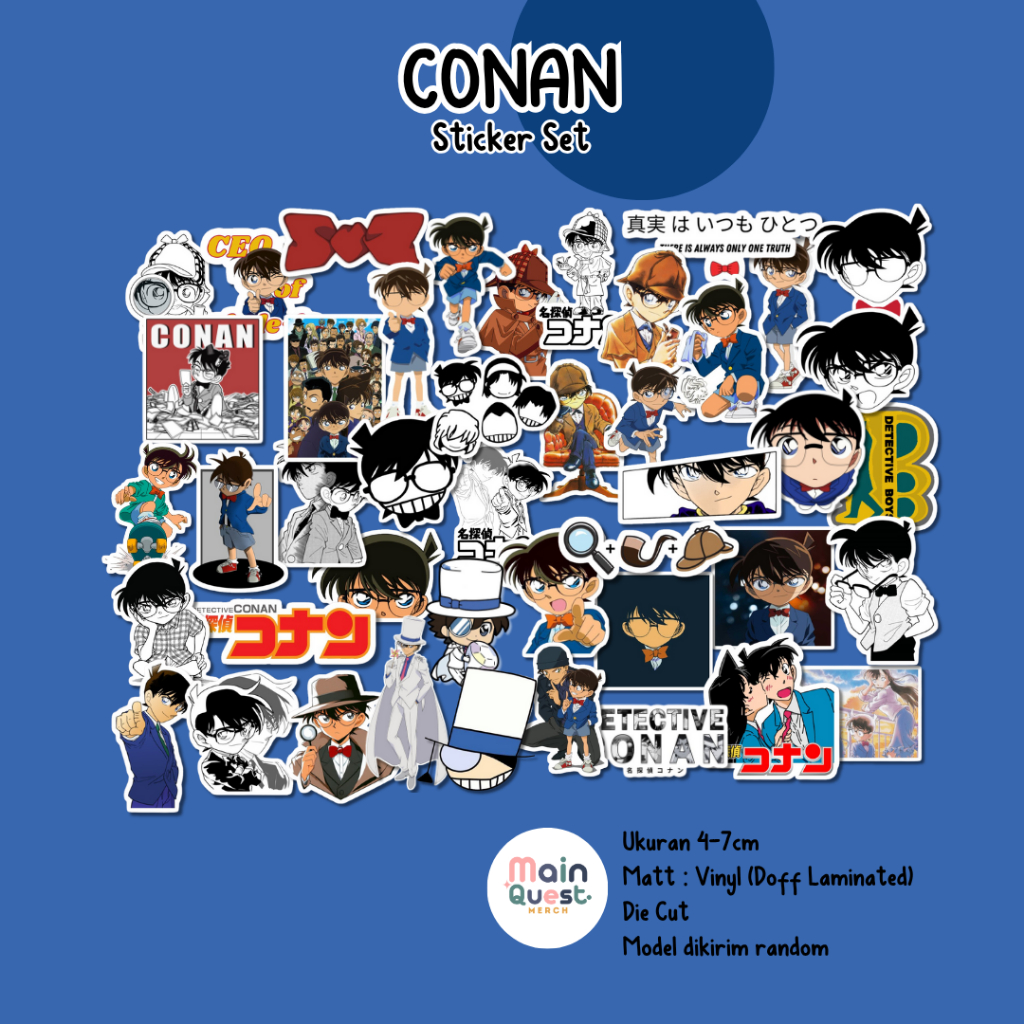 

Sticker Conan | Sticker Anime / Sticker Aesthetic / Sticker Tumblr / Sticker Laptop / Sticker Anti Air / Sticker Vinyl Die Cut / Sticker Kpop / Sticker Cute