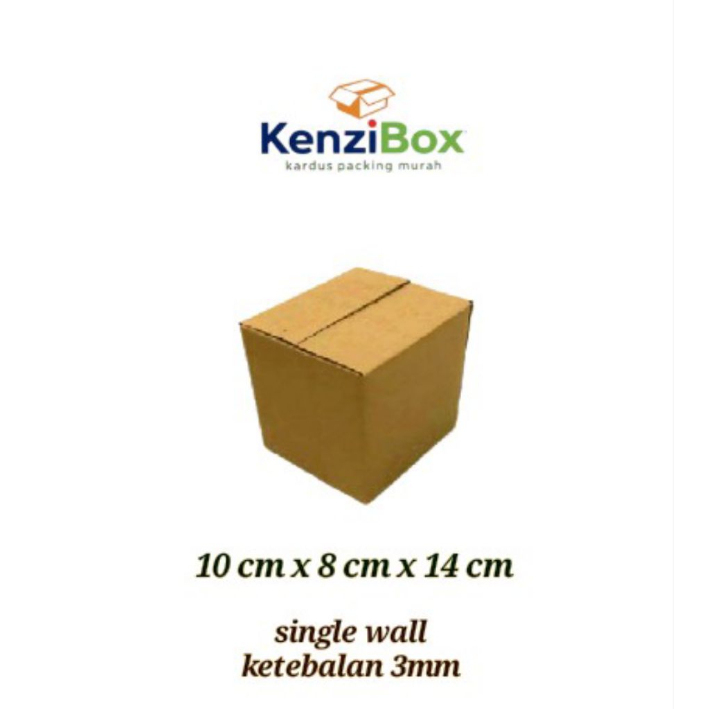 

kardus / karton / box uk 10 x 8 x 14 cm single wall polos