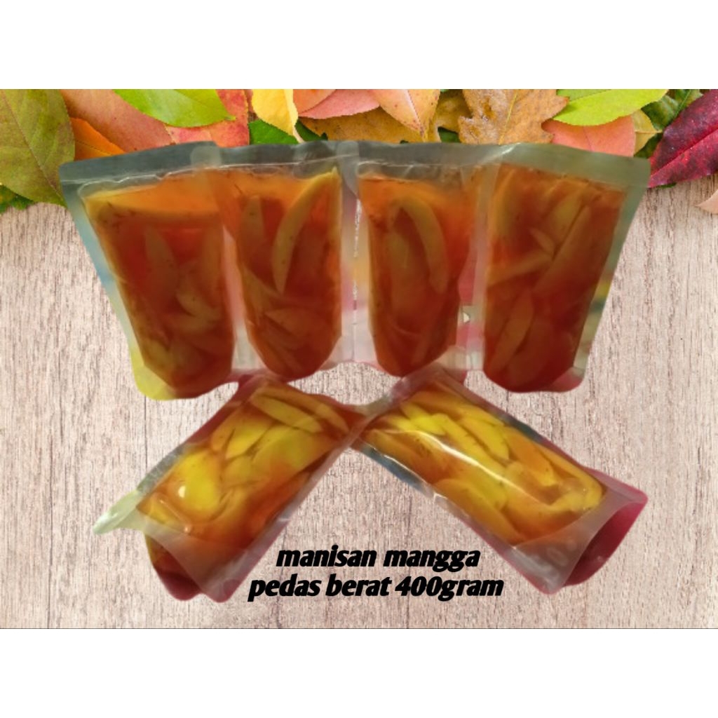 

asinan/manisa buah mangga pedas 400gram, gula asli, kualitas premium, HALAL
