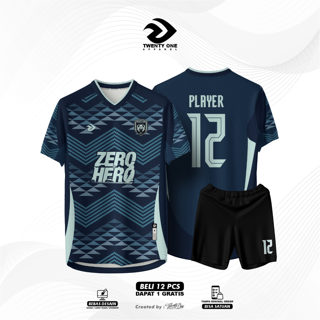 Custom Jersey futsal/sepakbola,volly free design nickname