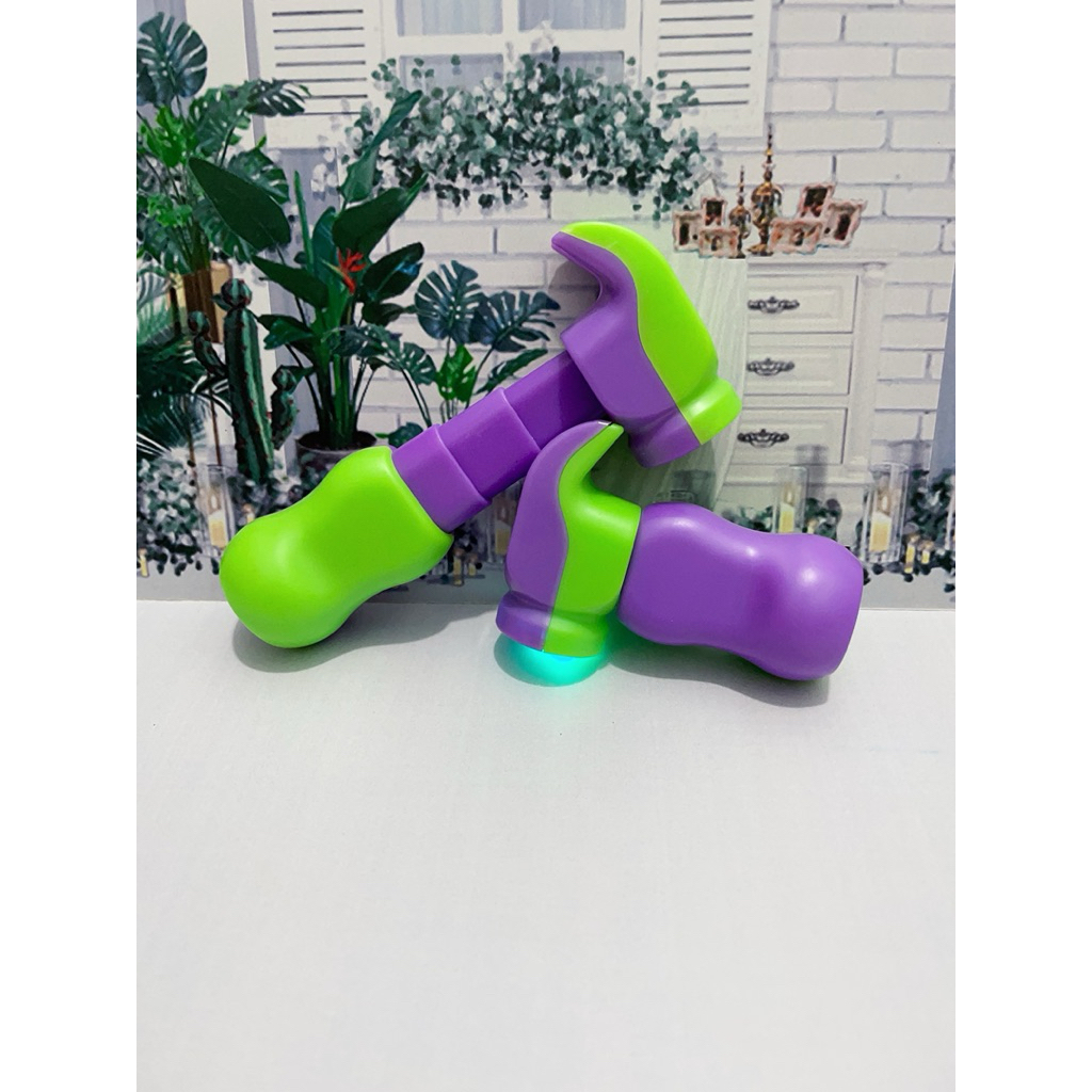 033 Mainan Radish Hammer 3 Part, Mainan Lucu Palu Bisa Panjang Pendek Lampu
