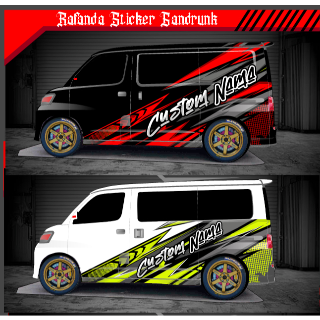 STIKER DECAL GRANDMAX BLINDVAN LUXIO APV AVANZA DLL