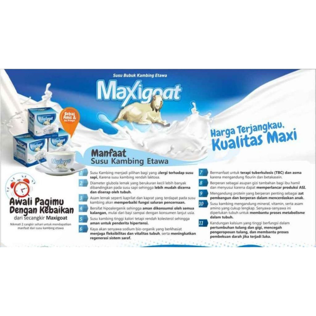 

paket 6 kotak susu kambing maxigoat original