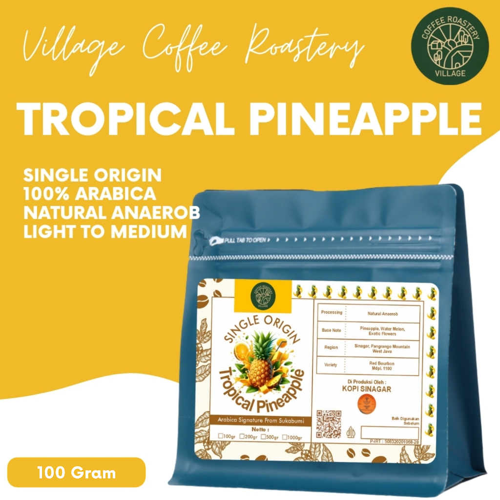 

Kopi Tropical Pineapple Village Coffee Roastery 100 Gram