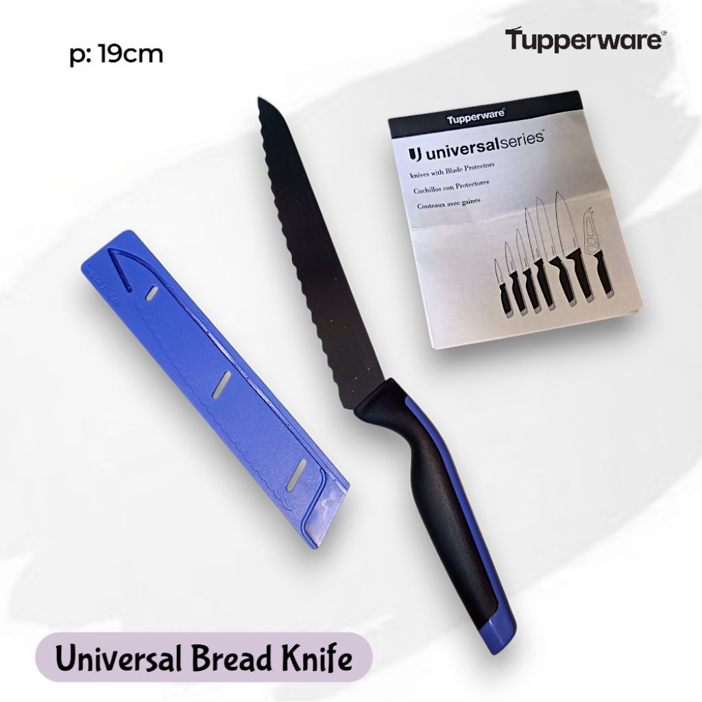 Tupperware Universal Knife Series Bread Filleting Chef Utility Knife Original
