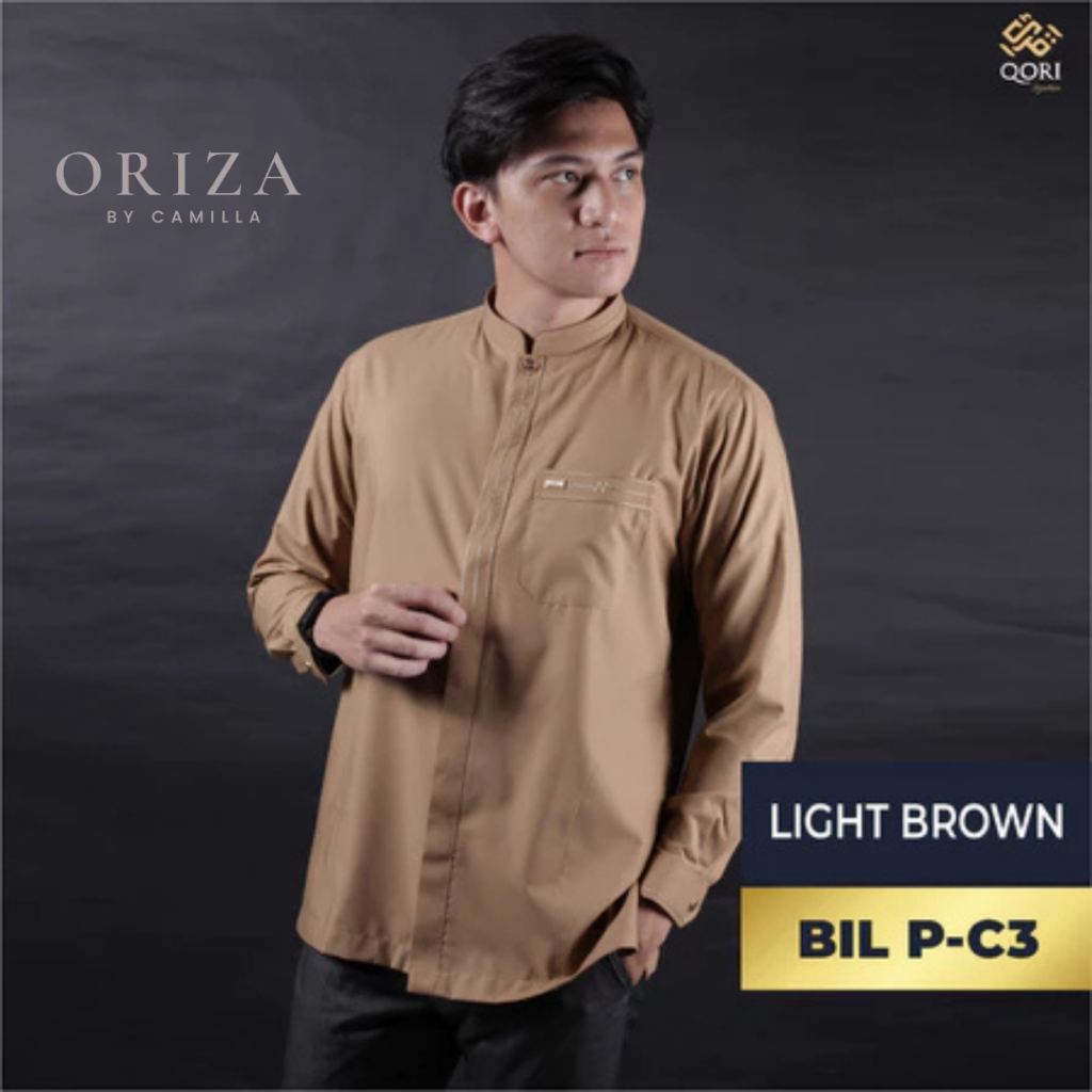 Qori Apparel/Baju Koko Pria Pendek Bilal Bin Rabah/BIL-2/ORI