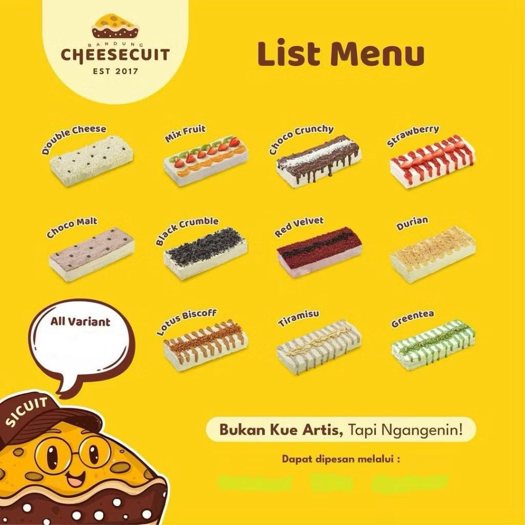 READY CHEESECUIT BANDUNG BEST SELLER