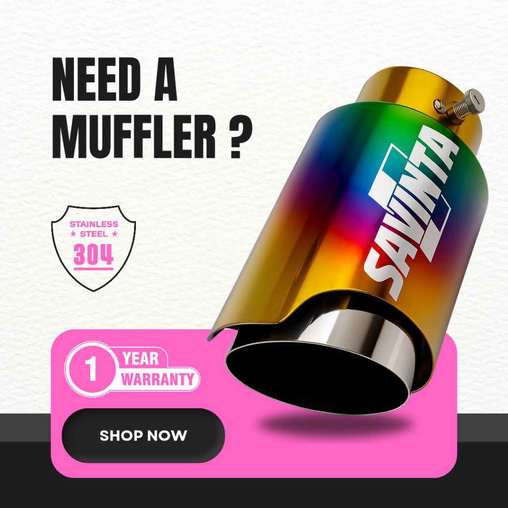 Ujung Variasi Knalpot Mobil Silent Xelo Baut Rainbow