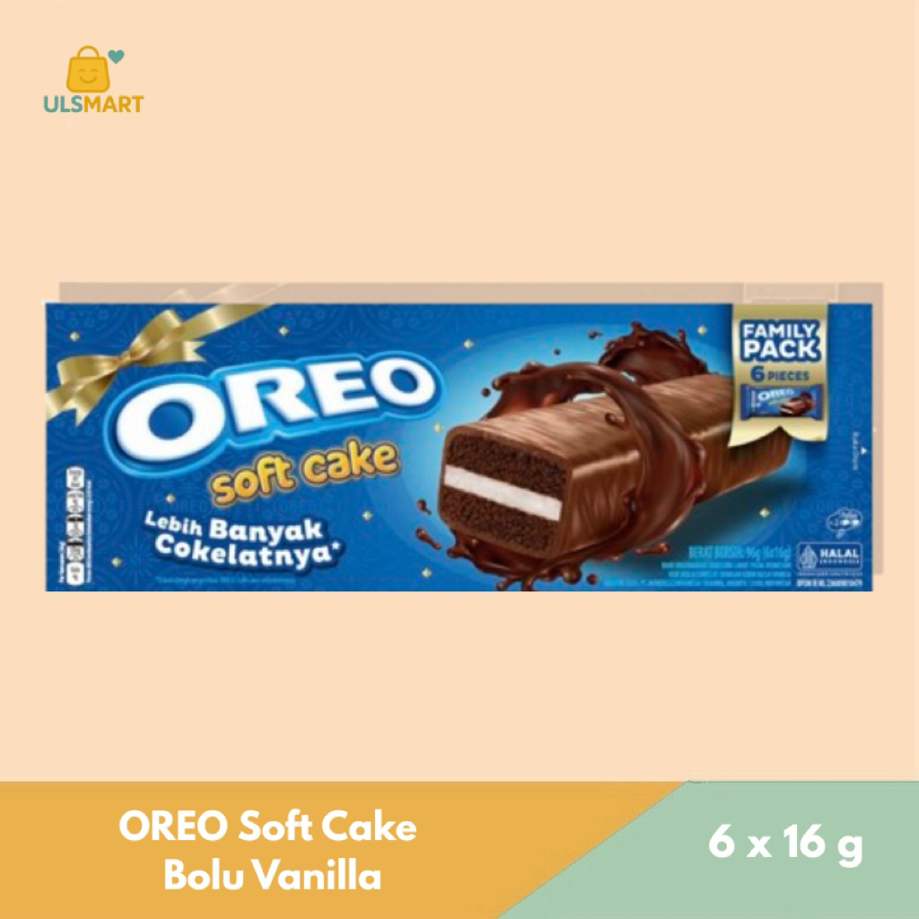 

OREO Soft Cake Bolu Vanilla 6 x 16 g