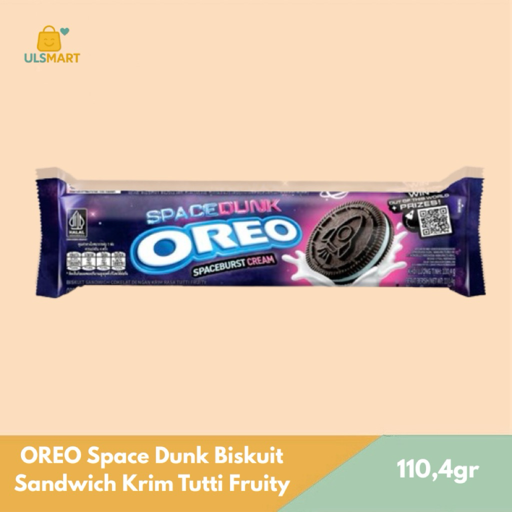 

OREO Space Dunk Biskuit Sandwich Krim Tutti Fruity 110,4 g